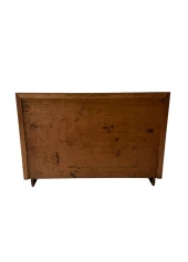 Art Deco Bookcase by Dutch Designer, Solid Oak & Macassar Ebony, 1930s